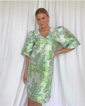 Co Couture Yoyo Jacquard Dress Vibrant Green 96756 