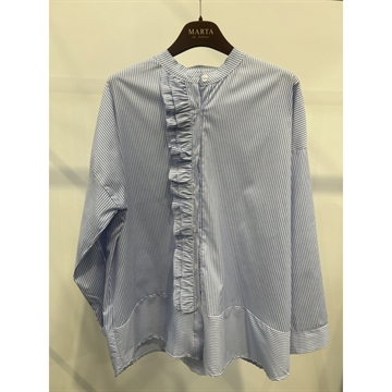 Marta Du Chateau Mdc Fina Shirt 5545 Sky Blue Stripe - Skjorte