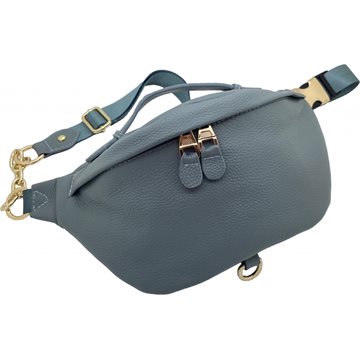 Just D ´Lux C8-0011 Bum Bag Leather Dusty Blue