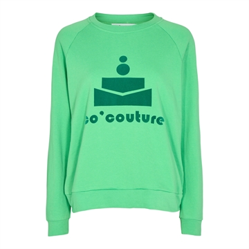 Co Couture New Coco Floc Sweat Vibrant Green 37004
