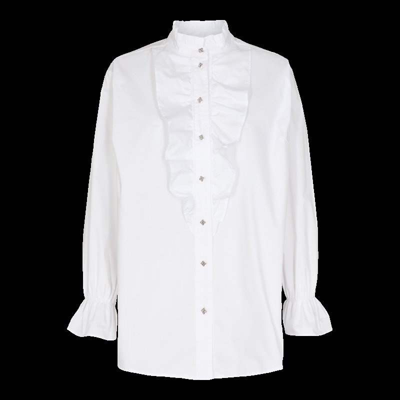 Co Couture Ellice Frill Shirt White 35125 