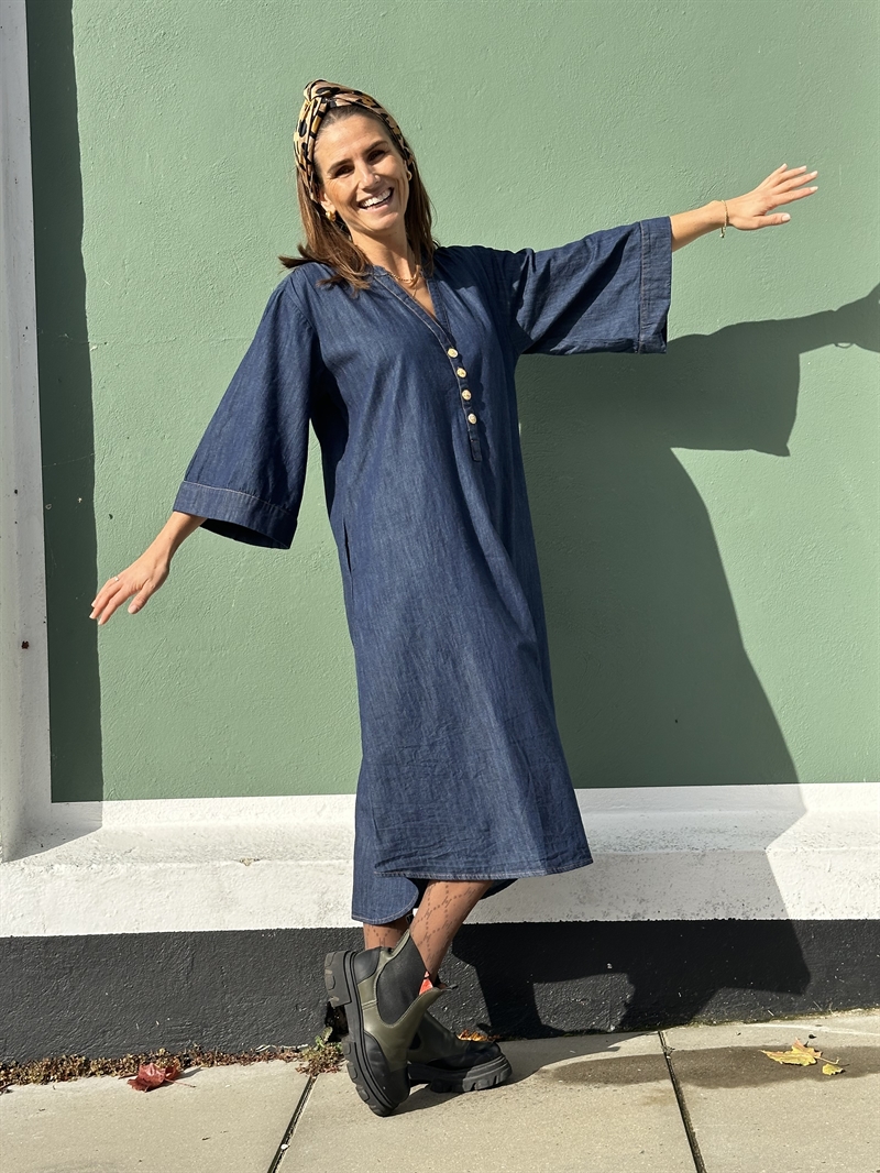 GASPAR Mumbai Denim Dress 2507722 Kjole Dark Blue 