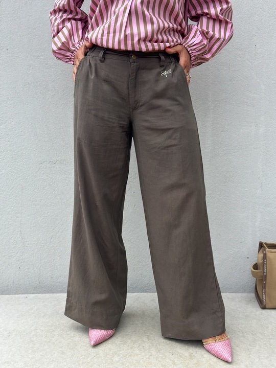GASPAR Denver Poplin Pant 2507910 Bukser Brown