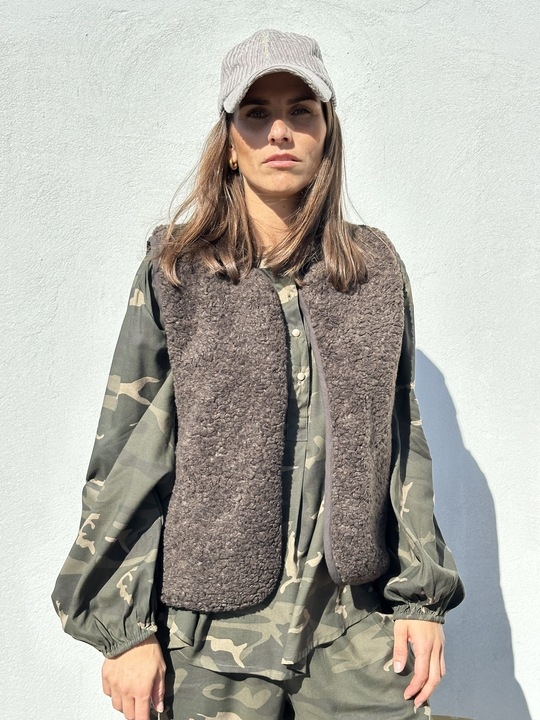 GASPAR Duffy Waistcoat 2510301 Brown 