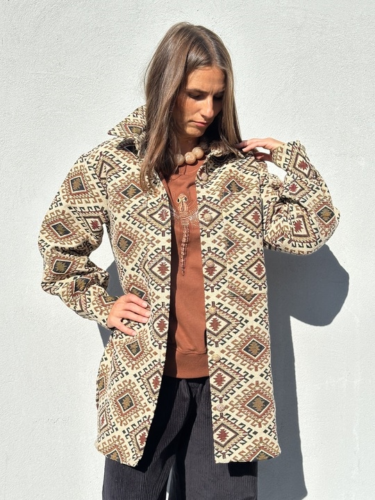 GASPAR Stockholm Jacquard Shirt 2510312 Skjortejakke Brown