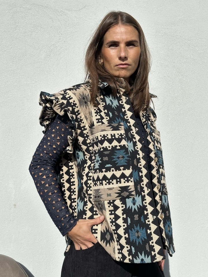 GASPAR Toronto Waistcoat 2510314 Vest Blue 