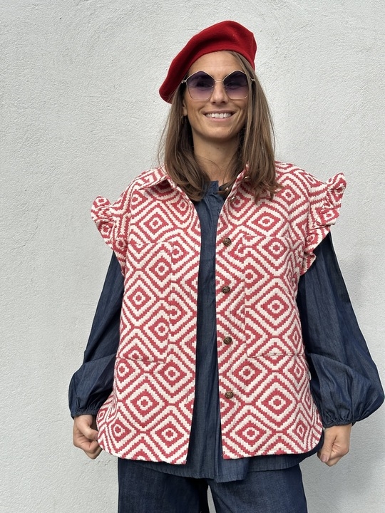 GASPAR Toronto Waistcoat 2510314 Red