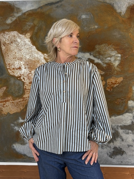 GASPAR Læsø Stripe 2510338 Brown〖 PRE-ORDRE〗KOMMER I DECEMBER