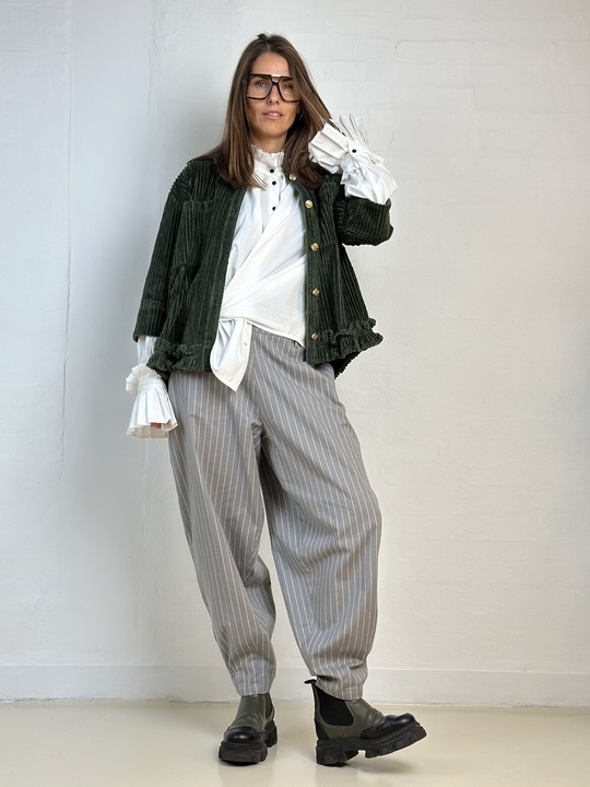 GASPAR Colorado Stripe Pant 2510902 Bukser Grey