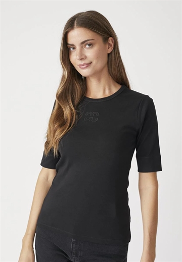  Co Couture GrannyCC Embroidery SS Tee BLACK 33166 