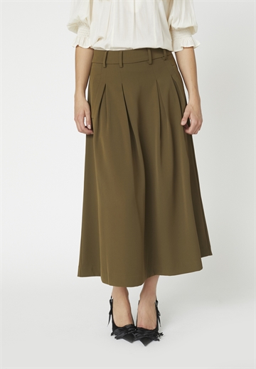 Co Couture AnyaCC Pleat Skirt 34178 MILITARY OLIVE 