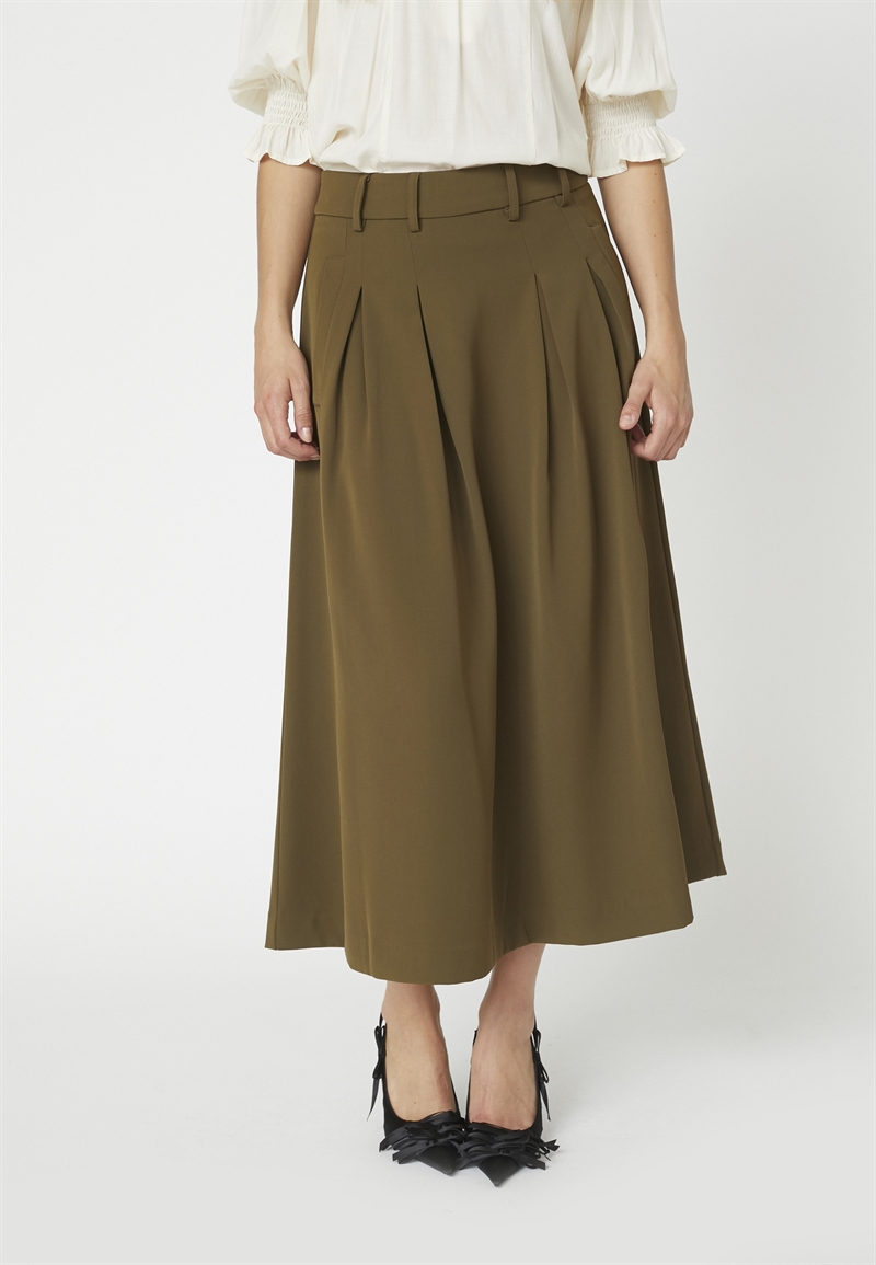 Co Couture AnyaCC Pleat Skirt 34178 MILITARY OLIVE 