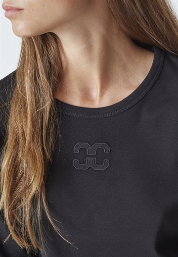 Co Couture GrannyCC Embroidery LS Tee 33180 Black