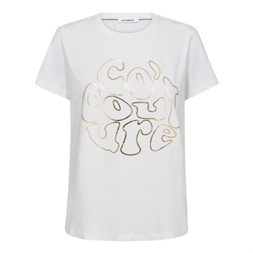 Co Couture Co'coutureCC Foil Tee White-Gold 33198 