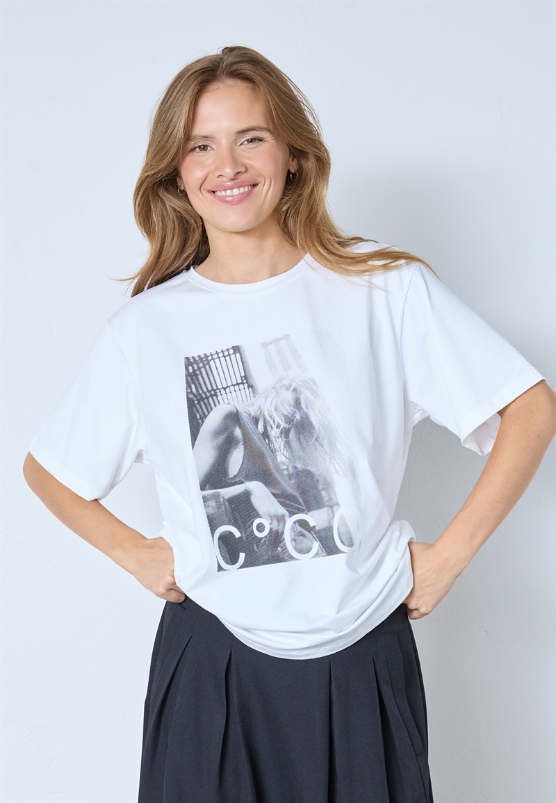 Co Couture MadinaCC Oversize Tee 43001 White