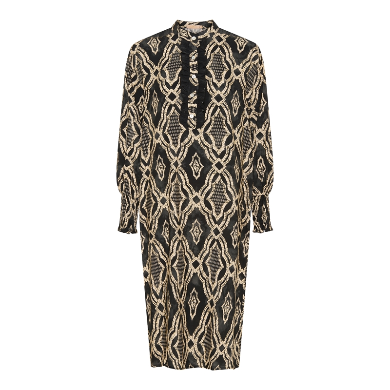 MARTA MdcGry 29917-1 Black Geometric Dress