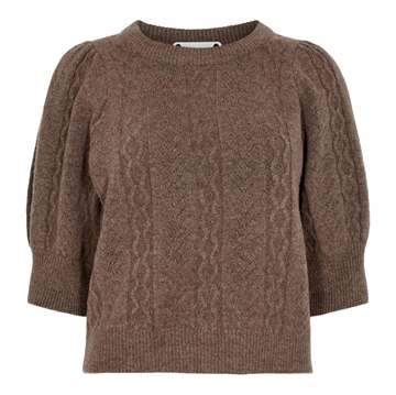 Co Couture Pixie Pointelle Knit 32010 Walnut