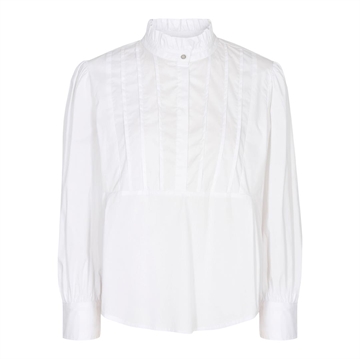 Co Couture Cotton Crisp Pintuck Shirt White 35012
