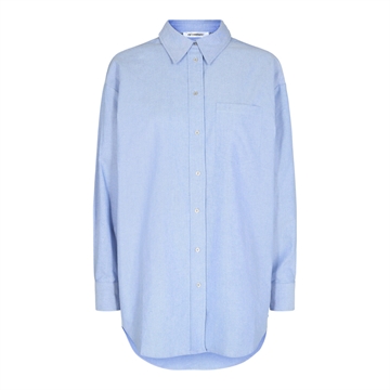 Co Couture Chambray Oversize Shirt Pale Blue 35065