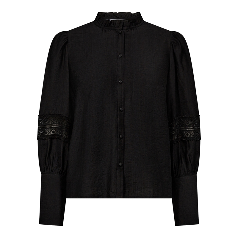 Co Couture AngusCC Lace Shirt Black 35326