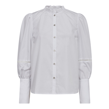 Co Couture BonnieCC Lace Sleeve Shirt White 35327