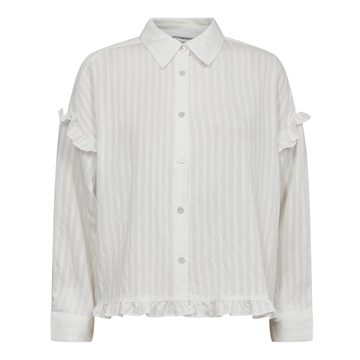 Co Couture SelmaCC Frill Shirt White 35368