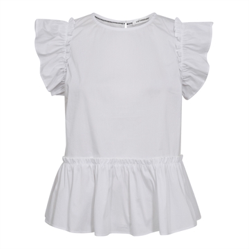 Co Couture EllieCC Frill Top White 35411〖 PRE-ORDRE〗KOMMER CA UGE 20