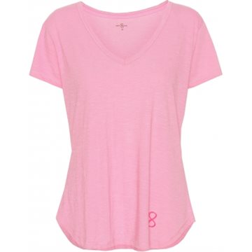 COSTAMANI T-shirt logo v-neck Pink 
