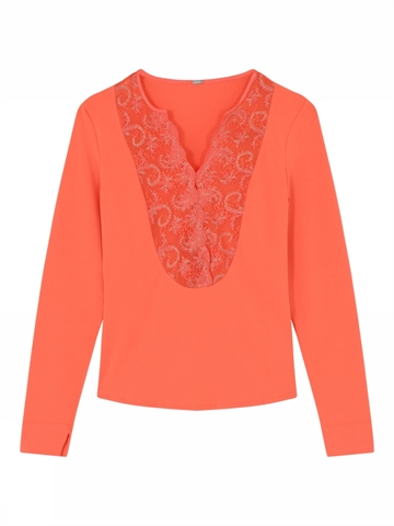 Gustav Delia lace blouse L/S  5656 Orange Tulip