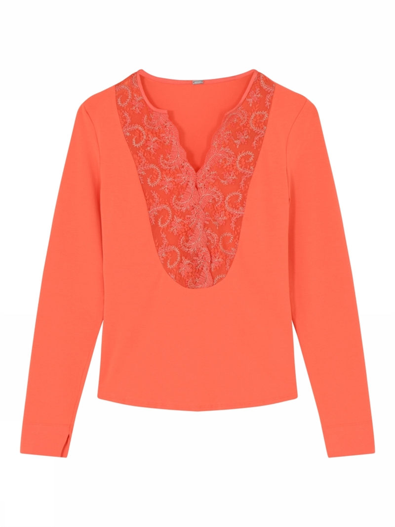 Gustav Delia lace blouse L/S  5656 Orange Tulip