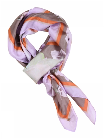 Gustav Allis printed silk scarf Bark 48800