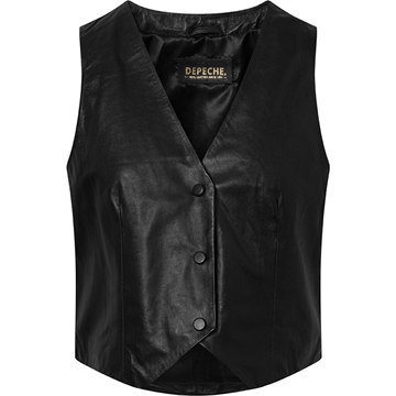 Depeche KateDEP Vest 51154 Skind Vest Black