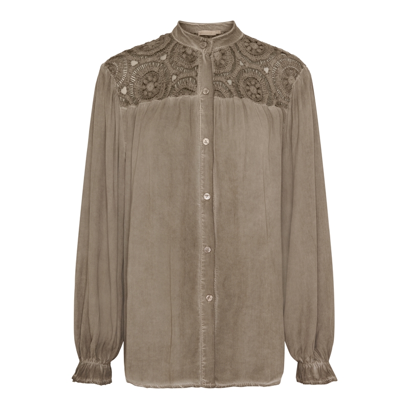 Marta Du Chateau Mdc Jacklyn Shirt 5853 Fango Skjorte