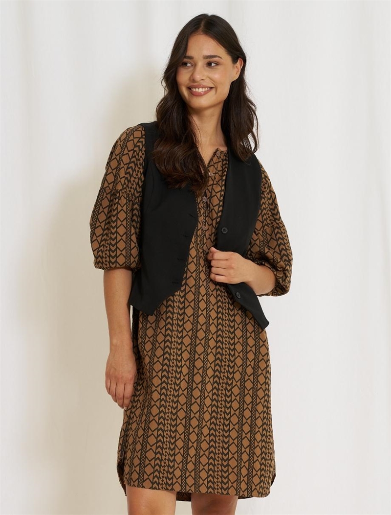 MARTA MdcEllie 5879 Camel/Black Dress