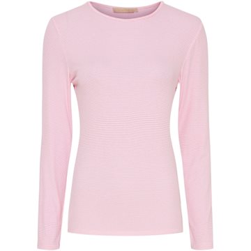Marta Du Chateau Long sleeved tee 4906 Pink-hvid T-shirt