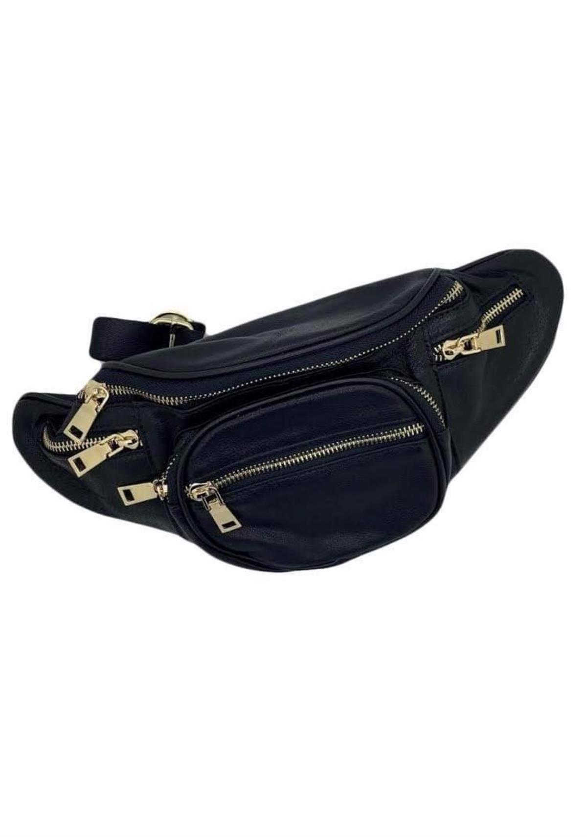 legetøj For nylig utilsigtet Just D ´Lux C2-0001 Belt Bag Leather Black with gold
