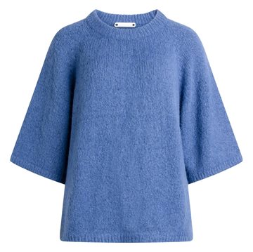 Co´ Couture New Blue Moto Shortie Knit 92113 strik 