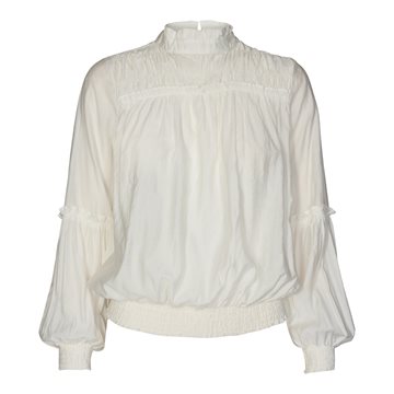 Co´ Couture Avery Frill Smock Blouse Off white 95609
