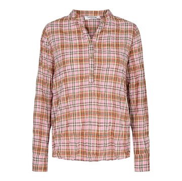 Co Couture Coco Idris Check Shirt Pink 95952 skjorte
