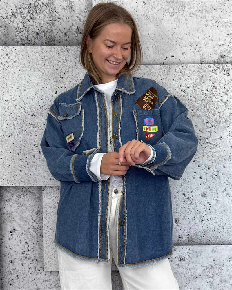 Cabana Living BRONTOS K 436 Denim skjorte - jakke