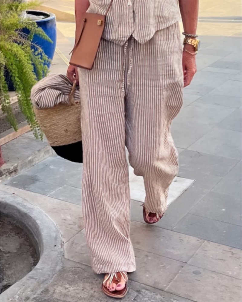 Cabana Living Facet B 2110 ST Latte Stripe Hørbukser 