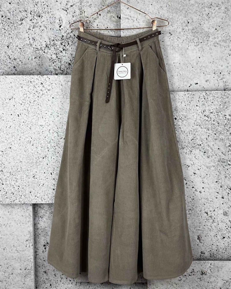 Cabana Living Friga Fløjls Buksenederdel 824687.345 Beige 