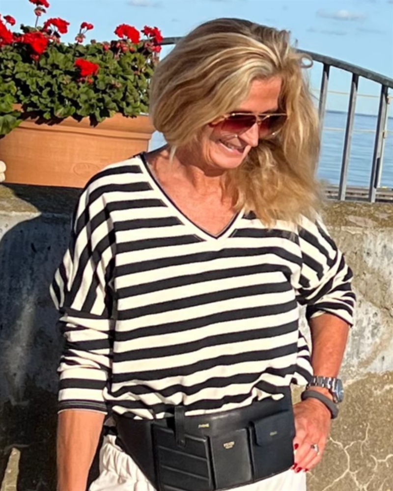 Cabana Living Garda 3497 BLACK / OFF WHITE T-SHIRT 