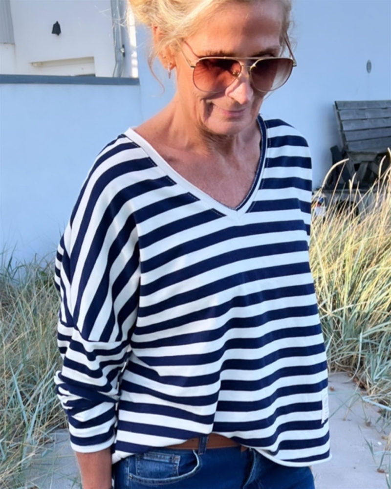 Cabana Living Garda 3497 Navy / White T-SHIRT 