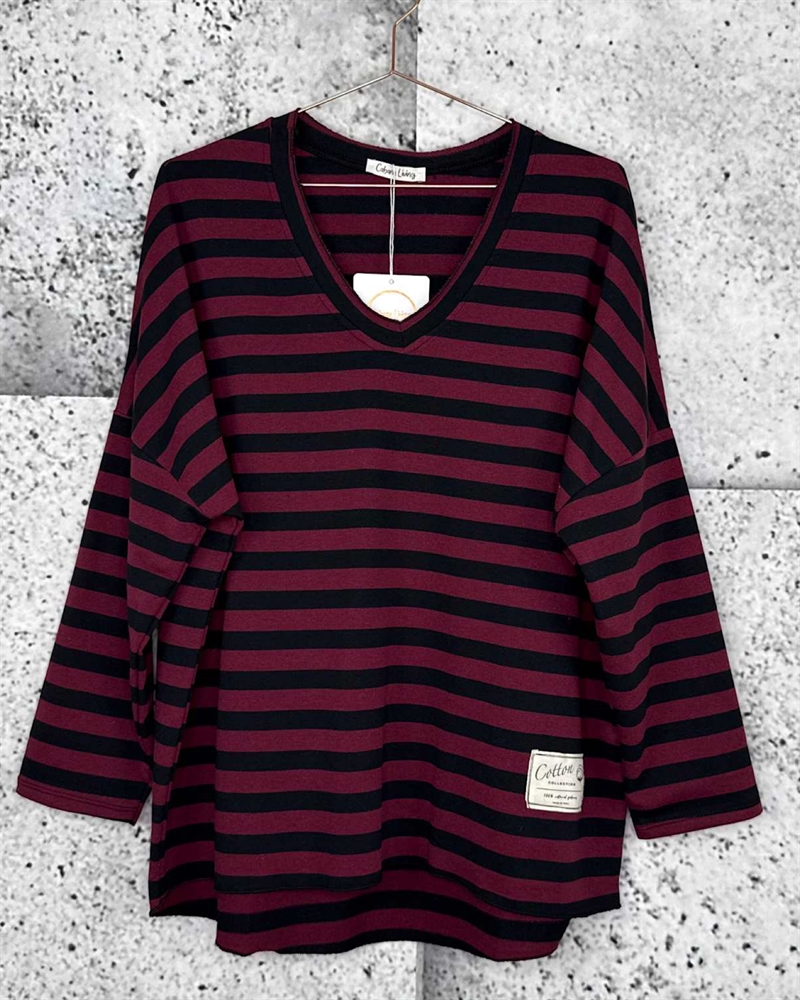 Cabana Living Garda 3497 Merlot - Black T-SHIRT