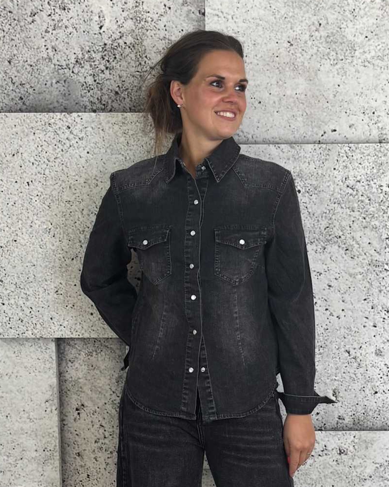 Cabana Living Stormy 9186 - 2 Black denim skjorte 