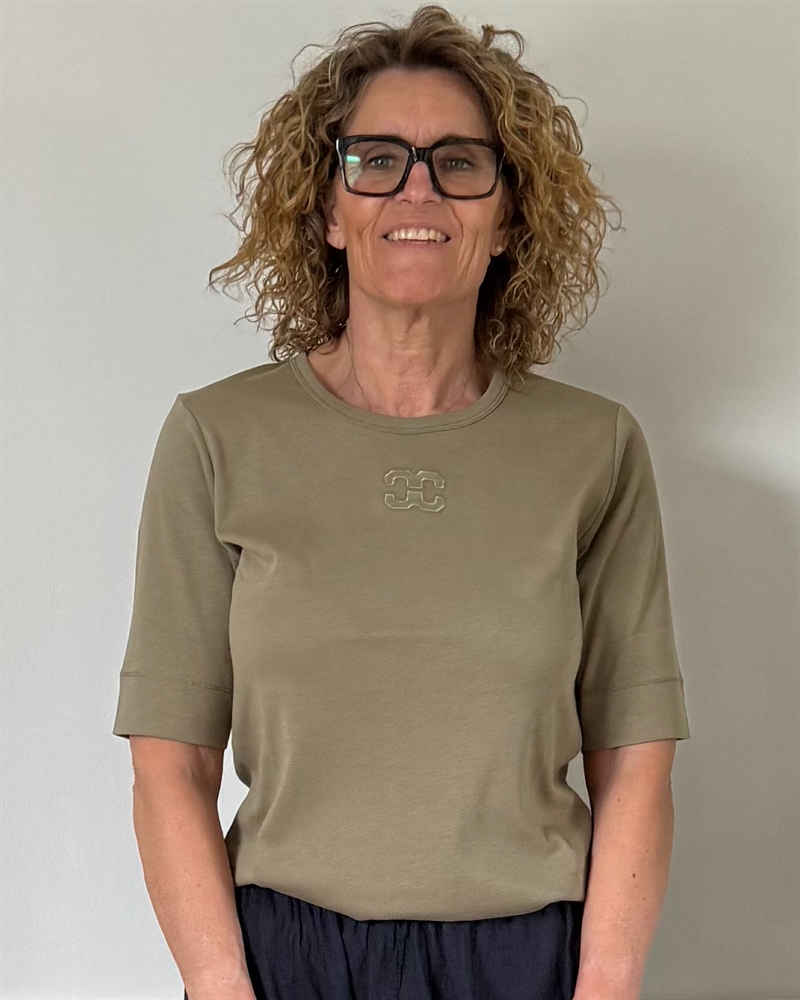 Co Couture GrannyCC Embroidery SS Tee 33166 Army 