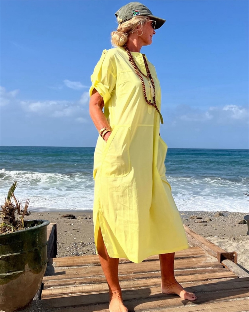 Depeche Clothing AbiDE Dress 100004 060 Yellow 