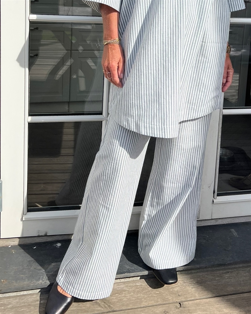 Depeche Clothing HellaDE Loose Pant Wide Leg 100306 Blue Stripe