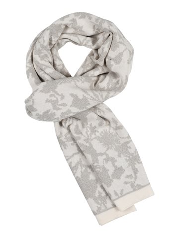Gustav Elja jacquard knit scarf 02023 Ivory 